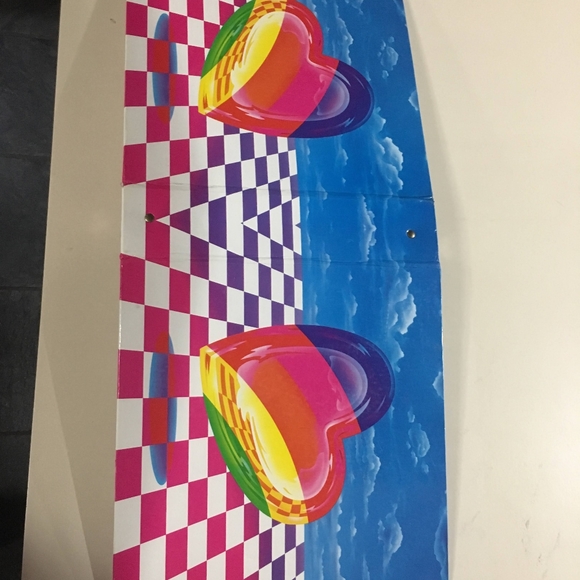 LISA FRANK VINTAGE  90s RAINBOW HEART 3 RING  BINDER RARE - Picture 16 of 16